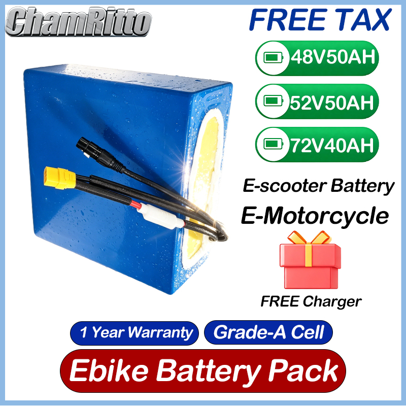 60V 50Ah Electric Scooter Battery - Аккумулятор для электровелосипеда/электроскутера 48В 52В 30Ач