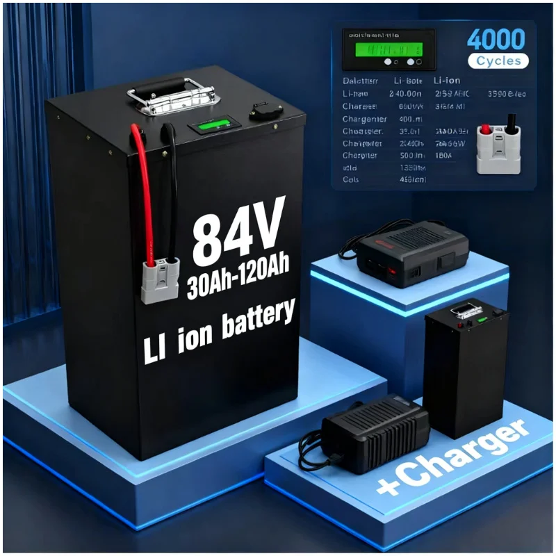 72V 40Ah Lifepo4 Battery Pack - Литий-ионный аккумулятор 84В 50Ач 30Ач 100Ач