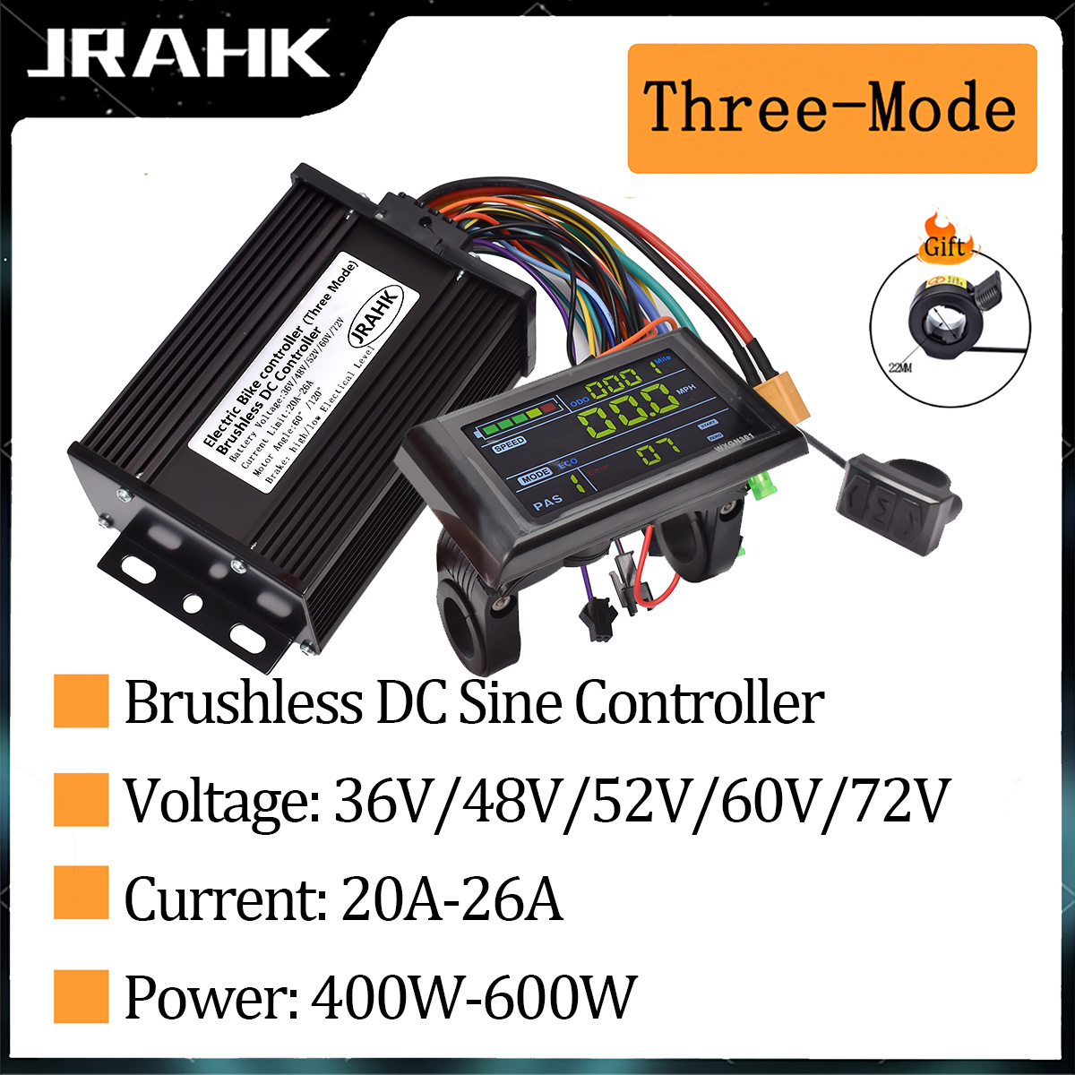 Kelly Kls7230S Controller - JRAHK 36 В-72 В 400 Вт-600