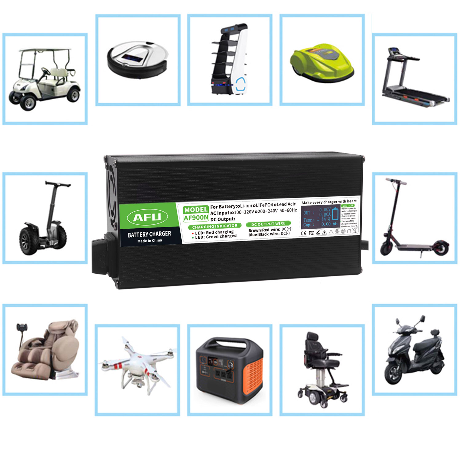 84V 20A Smart Charger - Зарядное устройство LiFePO4 58,4 В 15