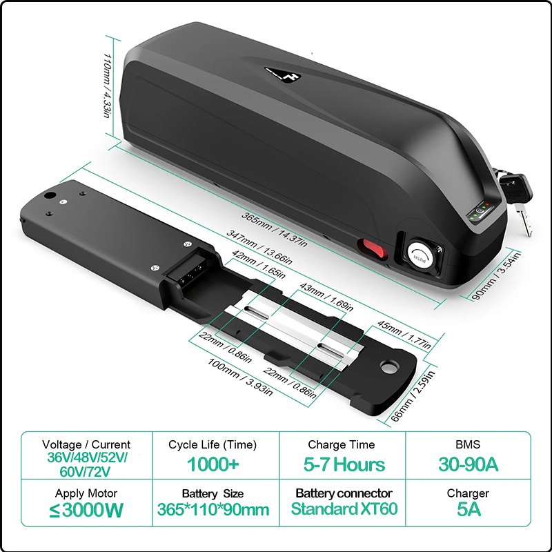 Аккумулятор для электровелосип – обзор и цена 60V 50Ah Electric Scooter Battery