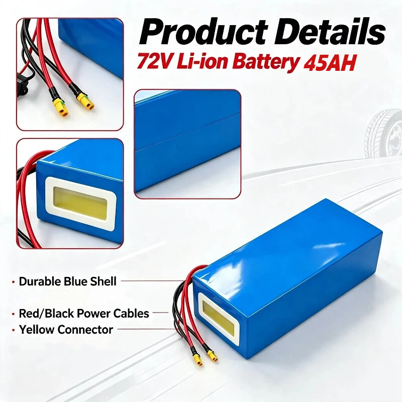 Литий-ионный треугольный аккум – обзор и цена 72V 40Ah Lifepo4 Battery Pack
